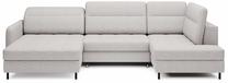 Kampinė sofa Berrto Aubron 03, šviesiai pilka sp., dešininė, 165 x 306 cm x 100 cm