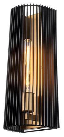Valgusti seinale Elstead Lighting Linara, E27, 1 x 60 W, must v. / kuldne v.