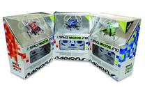 Игрушечный дрон Radiofly Space Microb 10 40013, 8 см, синий цв./красный цв./зеленый цв.