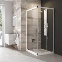 Dušo kabina Ravak BLRV2-90 1LV70100ZG, be padėklo, 90 cm x 90 cm x 190 cm/skaidrus