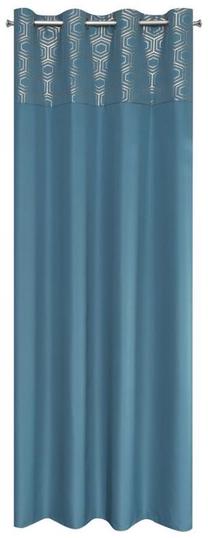 Naktinė užuolaida Dafne, aukso sp./šviesiai mėlyna sp., 140 cm x 250 cm
