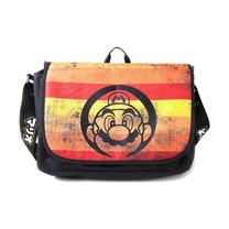 Plecu somas Numskull Super Mario - Retro Striped Bag, melna krās., 9000 ml