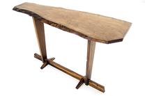 Konsoles galds Kalune Design Roux, valriekstu krās., 131 cm x 45 cm x 75 cm