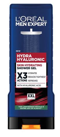 Kūno prausimosi želė vyrams L’Oréal Paris Men Expert Hydra Hyaluronic, 400 ml