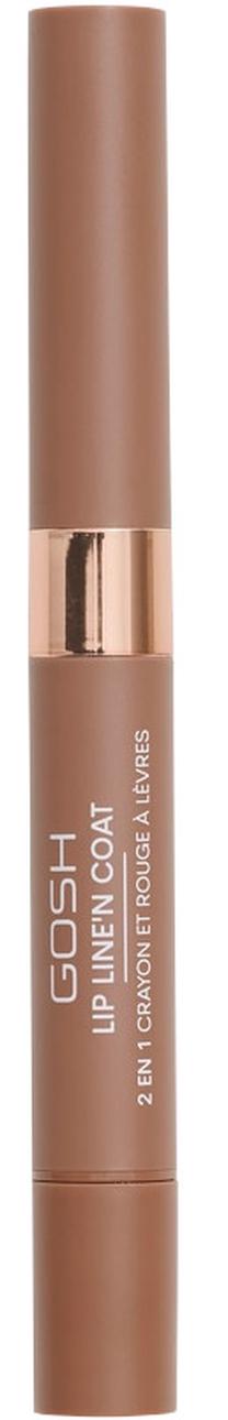 Lūpų pieštukas Gosh Line'n Coat 2 in 1, 2.9 g, soft nougat, 4