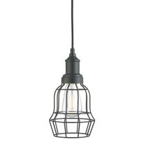 Šviestuvas kabinamas Searchlight Bell Cage 6847BK, E27, 1 x 10 W, juoda sp. / juoda sp.