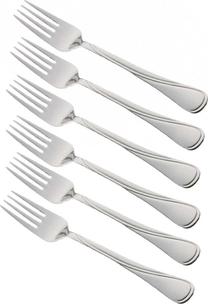 Šakutė King Hoff KH-1437, nerūdijantysis plienas, sidabro sp., 6 vnt., 19.5 cm
