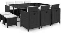Āra mēbeļu komplekts VLX 11 Piece Outdoor Dining Set