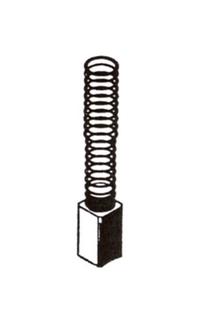 Šepetėlis Haushalt 30-19-011-H, 6.3 mm x 6.3 mm x 15.5 mm, 2 vnt.