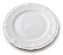 Lėkštė pietų AffekDesign Hella, 26 cm x 26 cm, balta sp.