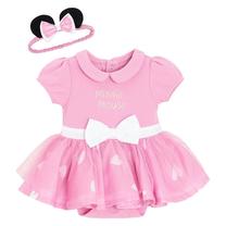 Beebi bodi ja peapaela komplekt, pidulik, imikutele Cool Club Minnie Mouse LCG2801605-00, roosa v., 68 cm, 2 tk