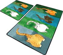 Vonios kilimėlių rinkinys Foutastic Gatto Carino 359CHL2562, įvairių spalvų, 100 cm x 60 cm