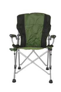 Saliekamais tūrisma krēsls Besk Garden Folding Chair, melna krās./zaļa krās.