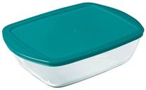 Toidukarp Pyrex Cook & Store, 1.1 l, 23 cm x 15 cm, läbipaistev v./sinine v.