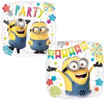 Fooliumist õhupall ristkülikukujuline Despicable Me Party Minions, mitmevärviline