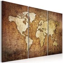 Reprodukcija Artgeist World Map: Brown Texture N7169-DKX, 120 cm x 80 cm