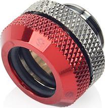 Adapteris BitsPower Multi-Link adapter G1/4" on 12mm, 1.6 cm, sidabro sp./raudona sp.