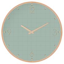Настенные кварцевые часы 155170A, зеленый цв., 39.5 см x 39.5 см, 39.5 см