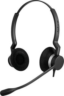 Vadu austiņas Jabra Biz 2300 USB Duo, melna krās.