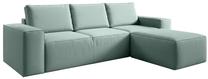 Kampinė sofa Silla Poco 100, mėtinė (mint) sp., dešininė, 204 x 302 cm x 95 cm