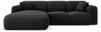 Kampinė sofa Cosmopolitan Design Nolio Haga 19, juoda sp., kairinė, 170 x 260 cm x 72 cm