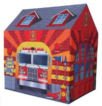 Vaikiška palapinė EcoToys Fire Station, 95 cm x 72 cm