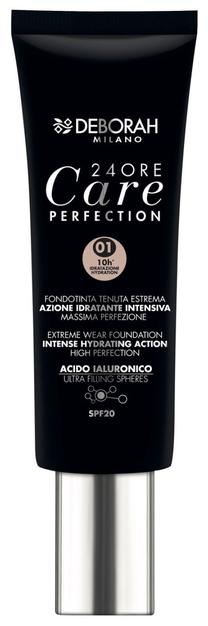 Skystas makiažo pagrindas Deborah Milano 24 Hour Care Perfection, 1, 30 ml
