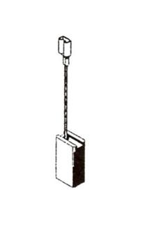 Šepetėlis Haushalt, 5 mm x 8 mm x 15 mm, 2 vnt.