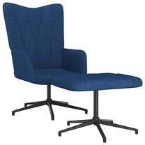 Tugitool VLX Fabric With Footrest, sinine v., 68 cm x 62 cm x 98 cm