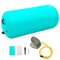 Treniruočių volelis VLX Inflatable Roll 92716, 120 cm, žalia sp.