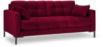 Sofa Micadoni Home Mamaia Velvet, raudona sp., 152 x 92 cm x 75 cm