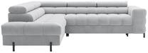 Kampinė sofa - lova Ferucce, pilka sp., kairinė, 200 x 276 cm x 93 cm