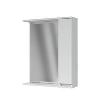 Piekarināms vannas istabas skapis ar spoguli Vento Mira 50, balta krās., 17 cm x 55 cm x 74 cm