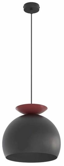 Valgusti lagi Emibig Geo 1 1752/1, E27, 1 x 15 W, must v./punane v. / must v., 27 x 27 cm