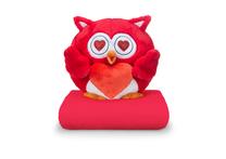 Pledas Dormeo Emotion Owl 110064354, raudonas, 130 cm x 180 cm