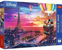 Dėlionė Trefl Mickey And Minnie In Paris 10917, 48 cm x 68 cm, 1000 vnt., įvairių spalvų