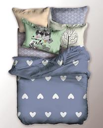 Patalynės užvalkalų komplektas DecoKing Basic Chill, įvairių spalvų, 200 x 220 cm