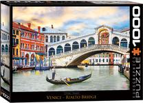Dėlionė Eurographics Cities Venice Rialto Bridge 6000-0766, 67.6 cm x 48.9 cm, 1000 vnt., įvairių spalvų