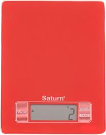 Elektroniski virtuves svari Saturn ST-KS7235, sarkana krās.