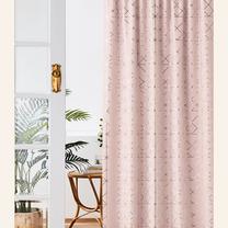 Naktinė užuolaida Room99 Glammy, aukso sp./rožinė sp., 140 cm x 280 cm