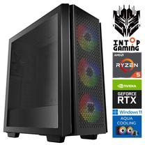 Stacionārs dators Intop Aqua Ryzen 5 7600X, 2500 GB, DDR5 32 GB, SSD+HDD 500 GB 2 TB, Nvidia GeForce RTX 5060 Ti 16 GB GDDR6X, Windows 11 Home