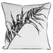 Dekoratīvs spilvena pārvalks Paloma, balta krās./melna krās., 60 cm x 60 cm