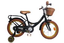 Vaikiškas dviratukas su papildomais ratukais, vaikų Volare Ashley FW K6M, juoda sp., 12"
