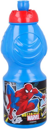 Ūdens pudele Stor Spiderman 51332ST, zila krās., plastmasa, 0.400 l
