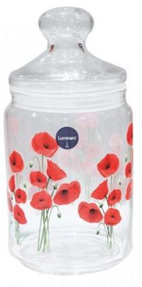 Lielapjoma produktu konteiners Luminarc, 1 l, caurspīdīga krās.