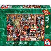 Dėlionė Schmidt Cozy Christmas 58872, 49.3 cm x 69.3 cm, 1000 vnt., įvairių spalvų