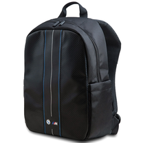 Mokyklinė kuprinė BMW Carbon Red Stripes, mėlyna sp./juoda sp., 43 cm x 36 cm x 10 cm