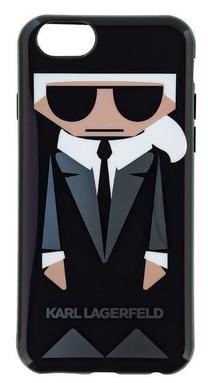 Telefona vāciņš Karl Lagerfeld, melna krās., Apple
