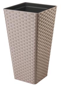 Gėlių vazonas Form Plastic Rattan Slim 3890-051, plastikinis, Ø 29 cm, ruda sp.