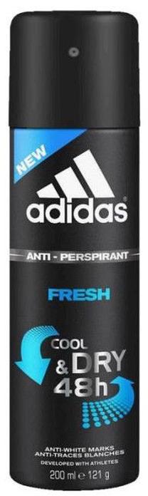 Vyriškas dezodorantas Adidas Fresh Cool & Dry, 200 ml